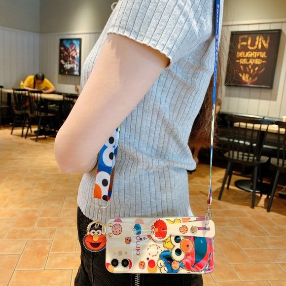 COOKIE MONSTER GLAM iPhone Case w/ Crossbody strap or Lanyard - Picture 13 of 13